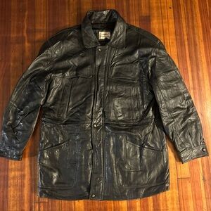 Men's Black Leather Jacket